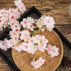 4 BLUSH 40″ tall Bushes with Silk Cherry Blossoms Flowers Party Wedding Bouquets