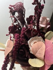 Ling’s Moment 11” Burgundy Bouquet For Wedding