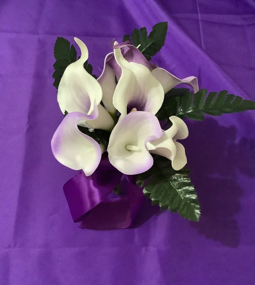 Real touch flower girl/junior maid of honor calla lily bouquet