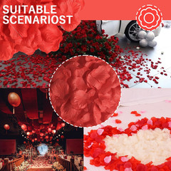 1500 PCS Red Rose Petals Flower Artificial Fake Silk Rose Petals Decorations for