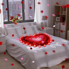 4000 Pcs Artificial Rose Petals & 24 LED Tea Lights for Romantic Decor