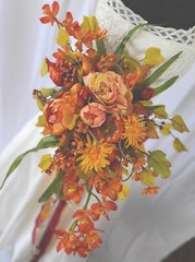 Autumn Bounty Faux Silk Bridal Bouquet