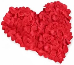 1000 Silk Red Rose Petals for Weddings & Celebrations, Fade-Resistant Elegance