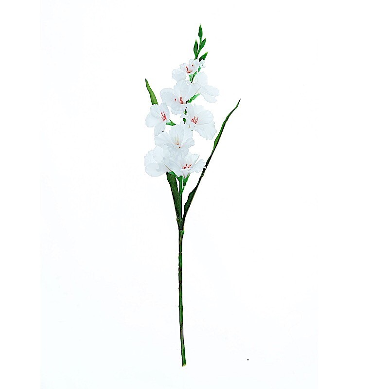 3 pcs 36″ Silk Gladiolus Artificial Flower Spray Stems Wedding Party Decorations