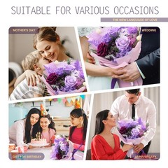 Casaido Preserved Flowers for Delivery, Mothers Day Purple Flower