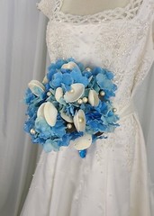 Beach Baby Blue Wedding Bouquet
