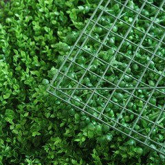 22 sq ft Green Artificial Mini Leaves UV Protected Wall Backdrop Panels Party