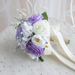 Wedding Bouquets for Bride Bridesmaid, Artificial Lilac Bride Flower Bouquet …