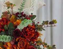 Autumn Abundance Faux Silk Wedding Bouquet