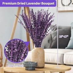 Dried Purple Lavender Flowers Bundle-Dried Preserved Lavender Purple-1.76oz