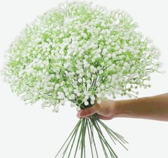 120PC Baby Breath Artificial Flowers – Babies Breath Flowers Artificial Bulk