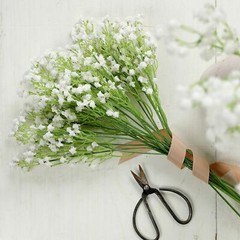 12 White 22 in Baby Breath Stems Silk Artificial Flowers Party Wedding Flowers