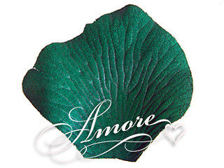 1000 Wedding Silk Rose Petals Hunter Green-Holly, Petals & Garlands, Rose Petals
