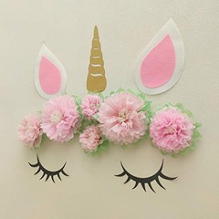 Pinks Flowers Decoration (11”-7” Assorted) 6 pcs Artificial Tissue Paper