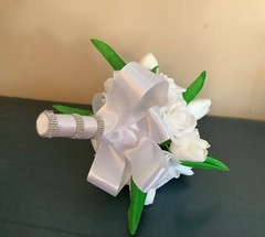 Tulip and rose bridal bouquet…you pick colors
