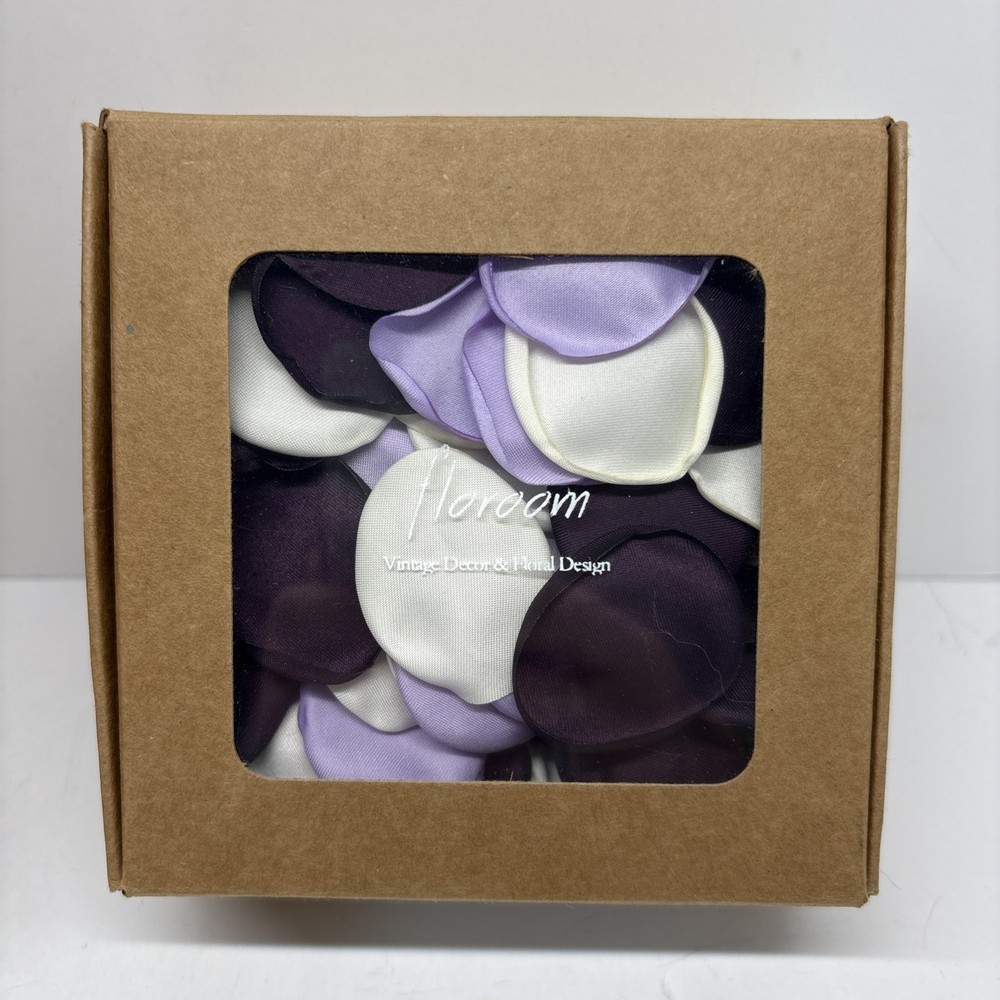 Floroom 300pcs Rose Petals PlDark Purple Lavender Ivory – Great For Weddings!