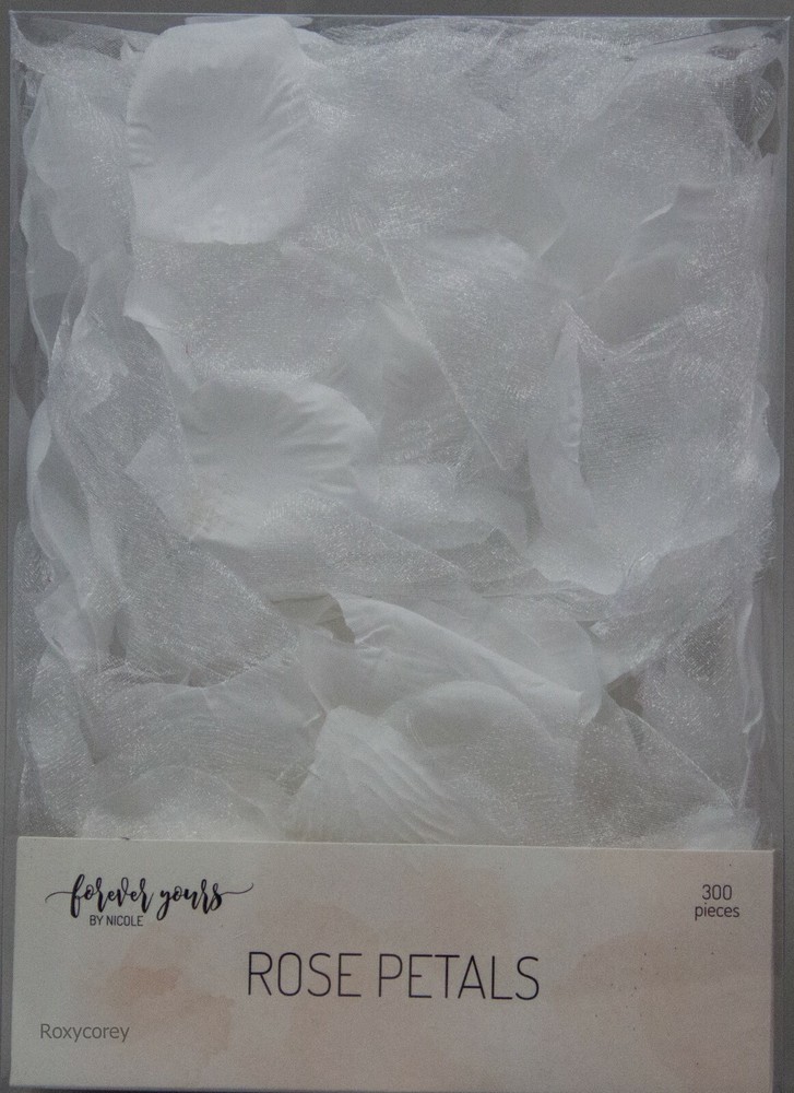 Forever Yours by Nicole 300 Pieces White Rose Petals Wedding Décor NIB