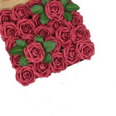 10/25/50Pcs Artificial Rose Flowers Foam Fake Faux Flowers Roses for DIY Wedding