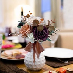 Set of 6 Assorted Flower Centerpieces Mini Floral Wedding Flowers Set for Fal…