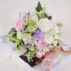 Wedding Bouquets Artificial Flowers Handmade Elegant Photo Props Bridal Holding