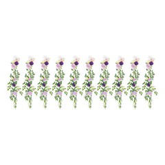 10 PCS Modern Wedding Chair Decorations, Wedding Aisle Floral Artificial Flowers