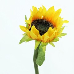 3 Yellow 17″ tall Faux Silk Sunflower Stems Wedding Party Events Decorations