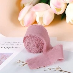 Handmade Fringe Silk Ribbon for Wedding Invitations, Bridal Bouquets