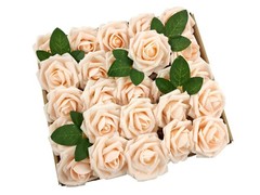 25/50pcs Artificial Foam Roses for Wedding Bouquets DIY Home Party Decoration
