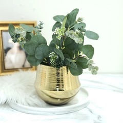 Green 14 Stems 12″ Artificial Eucalyptus Faux Leaves Sprays Party Decorations