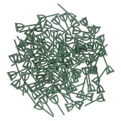 100pcs Green Corsages for Wedding Supplies Floral Ribbon Brooch DIY