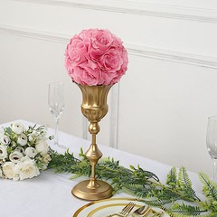 2 MAUVE 7″ Silk Roses Flowers Kissing Balls Wedding Events Centerpieces