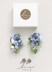 2Pcs Wedding Shoulder Corsage Artificial Flowers, Girl/Mother Homecoming/Prom Co