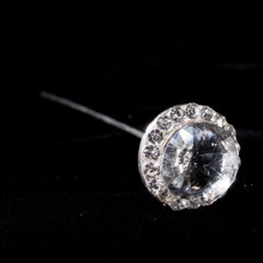 12-PACK BRIDAL CRYSTAL RHINESTONE BOUQUET PICKS PINS