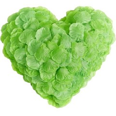 PCS Rose Petals Silk Rose Petals for Romantic Night for Her Set 1500 Green
