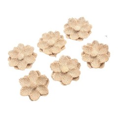 Supply Useful Hessian flower Rustic Vintage Wedding Accessory Jute Lace
