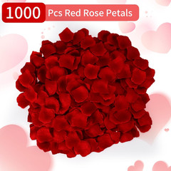 1000 Pcs Artificial Fake Rose Petals,Flower Petals for Romantic Night, Engagemen