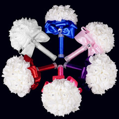 Wedding Bouquets for Bride, Wedding Bouquet Bridesmaid，Bridesmaid Holding Flower