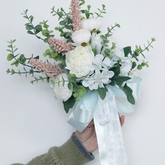 Elegant Rose Wedding Bouquets Artificial Flower Bouquets Outdoor Photo Props