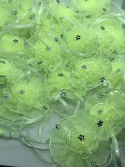 Organza Flower With Rhinestones Weddings Party’s Special Occasion Favors