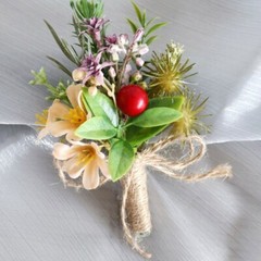 5Pcs Elegant Wedding Corsages for Bride and Grooms Handmade Boutonniere Jewelry
