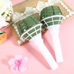12pcs Bridal Floral Handle Bouquet Wedding Floral Decoration Flower Holder Bases