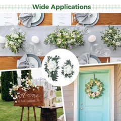 Dusty Blue Wedding Arch Artificial Floral Swags 23.6 & 15.7 inch Wedding