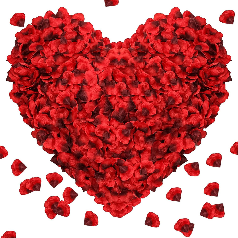 1000Pieces Rose Petals, Artificial Flower Petals Fake Rose Petals for Romantic N
