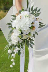 Luxurious Silk Flower Bouquet for Weddings – Versatile Decor for Special Events