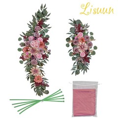 Wedding Arch Flowers, Artificial Flowers for Decoration, 2pcs Flower Swag and…