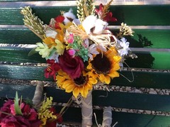 WEDDING FLOWERS BOUQUETS Decorations Sunflowers turquoise SALE THRU 9/5