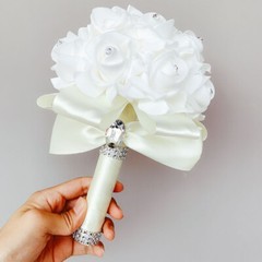 1PC Artificial Flower Bouquet Wedding Hand Bouquet Wedding Bouquet for Bride