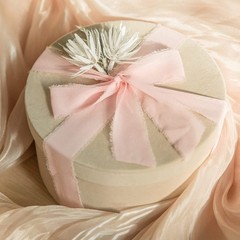 Chiffon Craft Ribbon 5 Meter Roll With Hand Torn Edges Florals Arrangement