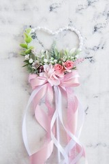 Bridal wand, Flower girl wand, Pink flower girl wand, Flower girl gift