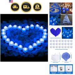 Blue Rose Petals for Romantic Night for him Set, 2000 Pieces Artificial Rose …